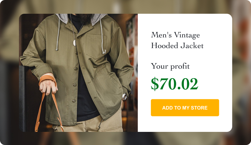 Men's Vintage Patchwork Hooded Jacket 
